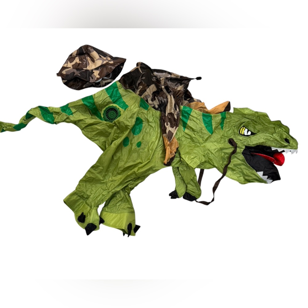 Kids inflatable Dinosaur Costume - Green Toddler 2T